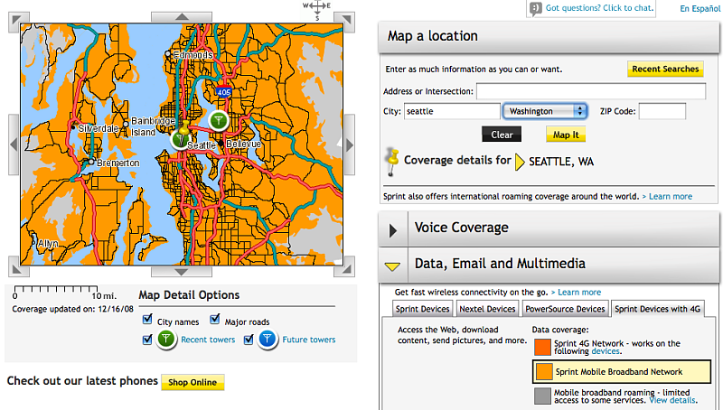 Illustration for article titled Seattle 3G Data Test: AT&T, Sprint and Verizon